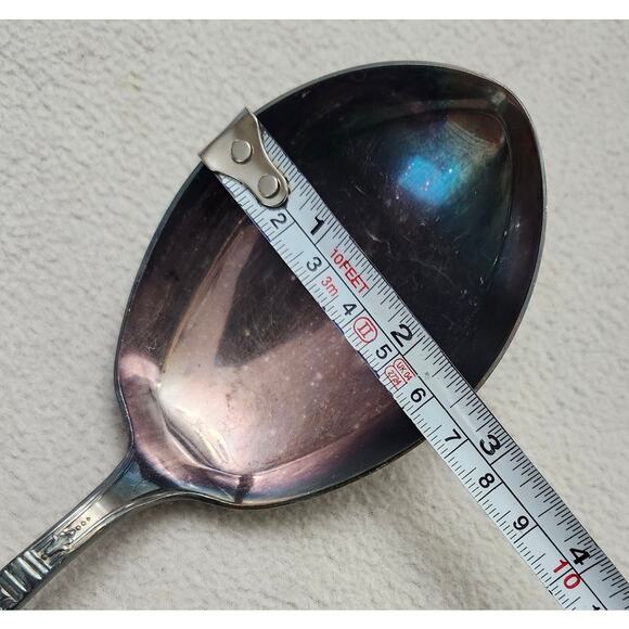 Set of 2 Serving Spoon Knife 1847 Rogers Bros Antique AMBASSADOR Silverplate - Picture 6 of 6